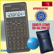 ✒ ▪ ● CASIO FX570MS 2ND EDITION SCIENTIFIC CALCULATOR free case approved by PRC