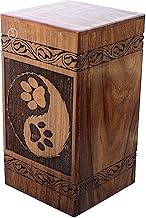 Dog Cat paw Foot Print pet Animal Memorials Funeral Urn for Adult Female Male Burial Casket Keepsake
