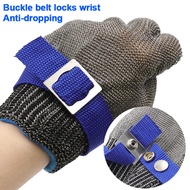 Butcher Stainless Cut Resistant Metal Mesh Chainmail Glove For Meat Cutting Chainsaw Work tin