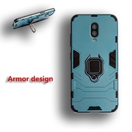 OnePlus 6T A6010 A6013 Military Armor Design Full Protection Phone Case Magnetic Ring Heavy Duty Shockproof Cover Skin
