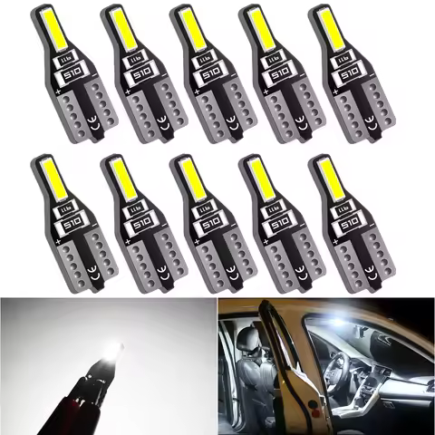20Pcs T10 W5W LED Bulbs Car Interior Lights 12V For Audi A6 C5 A1 A3 A4 B9 B8 B6 A6 C5 6000k LED Aut