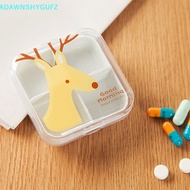 Adfz Cute Cartoon Mini Storage Medicine Pill Box Portable Empty Travel Accessories SG