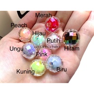 16mm transparent AB round beads