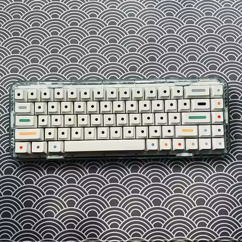 GMK DOTS PBT Keycap Sets Custom English Japanese Minimalist Sublimation Cherry Profile Point Keycaps