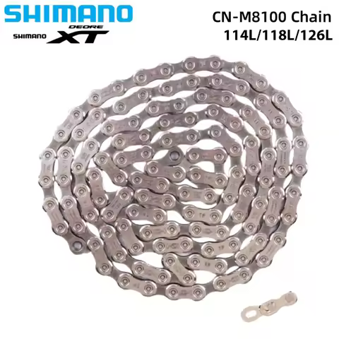Shimano Deore XT M8100 CN-M8100 Chain 12 Speed 12S 114L/118L/126L For Mountain Bike MTB Riding Parts