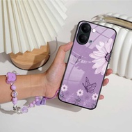 GANTUNGAN Latest Glossy Glass Softcase + Vivo Y05 Strap [SCK06] Vivo Y05 Case - Vivo Y05 Casing - Vi
