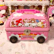Children's Iron Car Box sanrio Gang sugarbunnies usahana-sanrio{sugarbunnies usahana} Second Hand ('