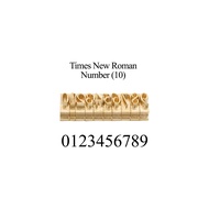 【Sovo Mall123】 ZONESUN Custom Monogram Alphabet Gift Brass Letter Stamp Craving Tool Branding Initia