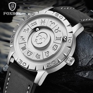 FOXBOX original Watches Men New Fashion Design  Personality Creative Magnetic Rolling Beads Quartz L