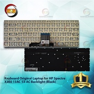 Keyboard for Spectre x360 13-AC 13-AC000 13-AC033DX Black Backlight