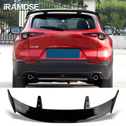 Carbon Paint Spoiler for Mazda CX30 CX-30 Carbon Surface Rear Windshield Wing Trunk ABS Accessories