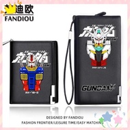 dompet lelaki beg dompet lelaki Gundam wallet, Mobile Suit Gundam, Gundam, unicorn, anime, PU, zipper, beg kad, dompet, kapasiti besar
