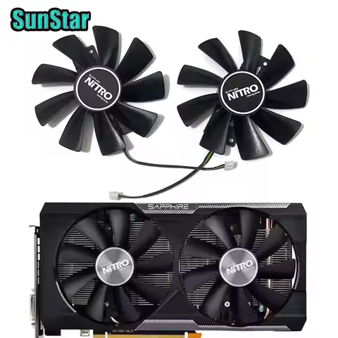 NEW 98MM GAA8B2U GAA8S2U R9 380 GPU Replacement Cooling Fan For SAPPHIRE Radeon R9 380 R9 380X NITRO