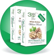3P Light Broken Kashmiri | Organic| Natural|Akhrot|Value Pack|Akhrot Giri|Wallnut|Walnut Kernels 500