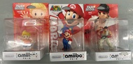 全新未開封 Nintendo 任天堂Switch Amiibo Street Fighter 街霸Ryu, Mario, Lucas  一套三隻