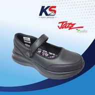 PALLAS JAZZ 204-036, 306-036 Kasut Sekolah Hitam Perempuan / Kid's Comfortable School Shoe