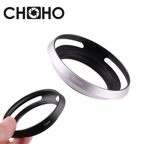 Camera Metal Lens Hood Vented Wide-angle 37mm 39mm 40.5mm 43mm 46mm 49mm 52mm 55mm Screw-in Lente Pr