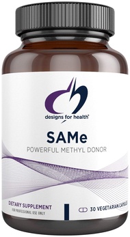 Designs for Health SAMe Capsules with B6, B12 + 5-MTHF - 200mg S-Adenosylmethionine Supplement with 