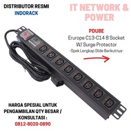 INDORACK PDU 8 SOCKET GERMANY C13 MULTI SOCKET RACK SERVER