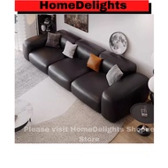 HomeDelights  Modern Cowhide Leather Sofa 2-seater, 3-seater,4-seater Sofa