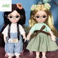 AQ Clothes For dolls 16-18 cm OB11 Doll Clothes Dress 1/12 Doll Accessories Suit Dress up For Girls 