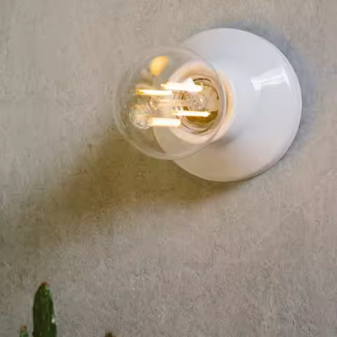 2025 Vintage Ceramic Light Bulb Socket for E26 E27 Edison Bulb Porcelain Wall Ceiling Light Lamp Hol