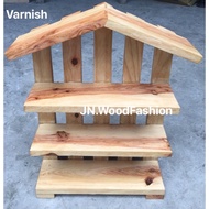 Fence Roof Cupcake stand wood JN.Woodfashion