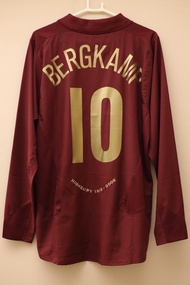 全新 阿仙奴 2005-06 高貝利酒紅色主場長袖球衣 Arsenal Home Long Sleeves Shirt BNWT #10 BERGKAMP 柏金