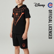 Marvel Boys Graphic Hooded T-Shirt and Shorts Set "Miles Morales Costume"