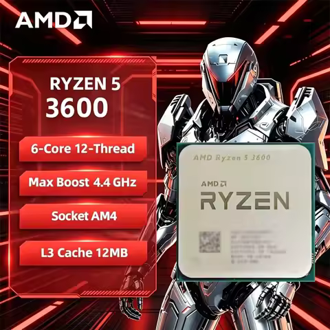 AMD Ryzen 5 3600 AMD R5 3600 CPU 6-Core 12-Thread 4.4GHz Unlocked Desktop Processor Socket AM4 Gamin