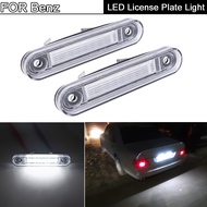 2Pcs Error Free White LED License Plate Light Number Plate Lamp For Mercedes Benz E-Class W124 190 W201 C-Class W202