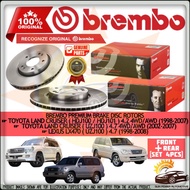 BREMBO PRIME PREMIUM Toyota Land Cruiser HDJ100 UZJ100 Lexus LX470 UZJ100 Brake Disc Rotor FRONT REA