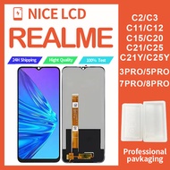 REALME C2 C3 3 5 5I 6 6I 7I C11 C12 C15 C11 2021 C20 C21 C21Y C25Y C25 C25S 3PRO 5PRO 7PRO 8PRO LCD Original Display Touch Screen Digitizer Assembly Replacement