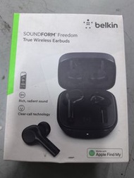 Belkin Soundform Freedom True Wireless earbuds earphone headphone 耳機 有Apple find my 功能 AirTag airpods