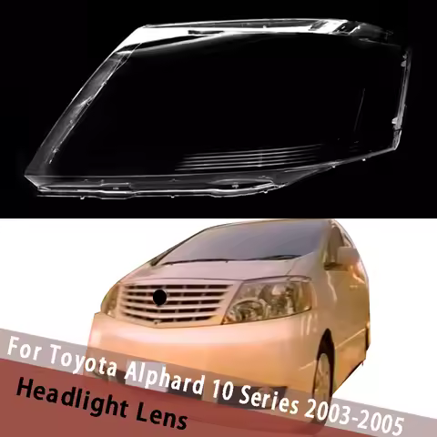 For Toyota Alphard 10 Series 2003 2004 2005 Car Headlight Shade Cover Lampshade Case Headlamp Shell 