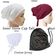 Inner Snow Cap Tali Black, White, Off White, Maroon Available Cotton Jersey
