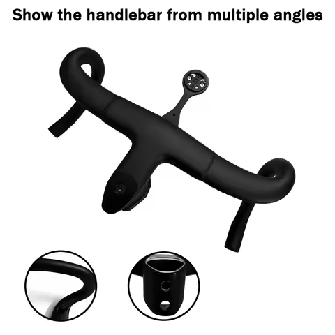 2026 F12 Aero Carbon Integrated Handlebar with Hidden Cable Routing for Pinarello Dogma 340 - 420MM 