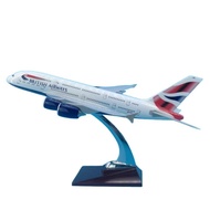 1: 200 36cm Voice Control LED Light with Wheels A380 Airplane Model A380 British Airplane Model Airp