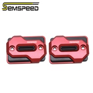 SEMSPEED Motorcycle CNC Front Brake Fluid Oil Tank Cap Reservoir Cover For Honda Vario Click 160 150