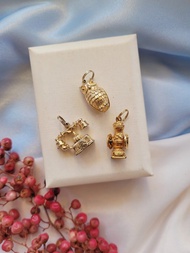 美國西洋古董飾品 / AVON 1973's墜飾/貓頭鷹/電話/咖啡磨坊