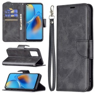 XICCI For OPPO Reno 5/Reno 5 Pro/Reno 6 5G/Reno 6 Pro 5G Flip Case Anti-Fall PU Leather TPU Wallet Cover with Magnetic Closing Clasp Stand Card Slots Casing