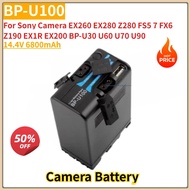 14.4V 6800mAh Camera Battery BP-U100 BP-U90 For Sony Camera EX260 EX200 BP-U30 U60 U70 U90 EX280 Z28