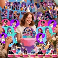 Demon Hunters Birthday Party Decoration Demon Hunters Hanging Raising Cake Balloon And Birthday A1f7