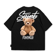 Saint Culture Bear Revenge Airtech T-Shirt Oversized T-Shirt 210GSM Heavyweight Boxy Oversize 20S T-