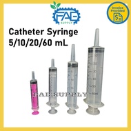 Catheter Syringe Picagari muncung besar feeding syringe 5/10/20/60 ml/cc 喂食器针筒针管 Uniglove