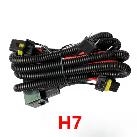 1Pcs 55w 75w HID Harness 12V 40A Extra Headlights Harness Plug Play Cable H1 H3 H7 HB3 HB4 H8 H9 H11