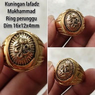 Men's BRASS RING LAFADZ MUKHAMMAD RING PERSONAL