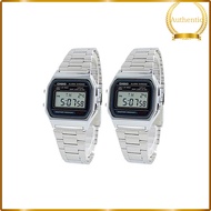 [CASIO] Men’s and Women’s Matching Watches with Pair Box, Shared Watch Set, Standard Digital, Silver
