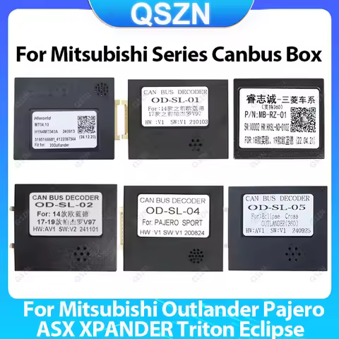 QSZN Canbus Box Adaptor RP5-MT-101 For Mitsubishi Outlander Pajero ASX XPANDER Triton Eclipse Car Ra