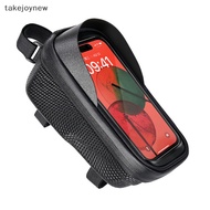 [takejoynew] Bicycle Front Frame Bag Touch Screen Waterproof Phone Case Holder Upper Tube  Storage Pouch MTB Road Bike Bag Accessories LYF